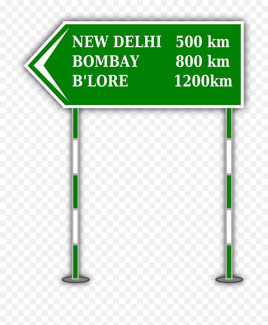 Download Free Png Sign Board - Road Direction Board Png,Highway Sign Png