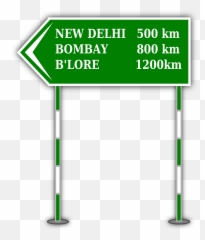 Download Free Png Sign Board - Road Direction Board Png,Highway Sign Png