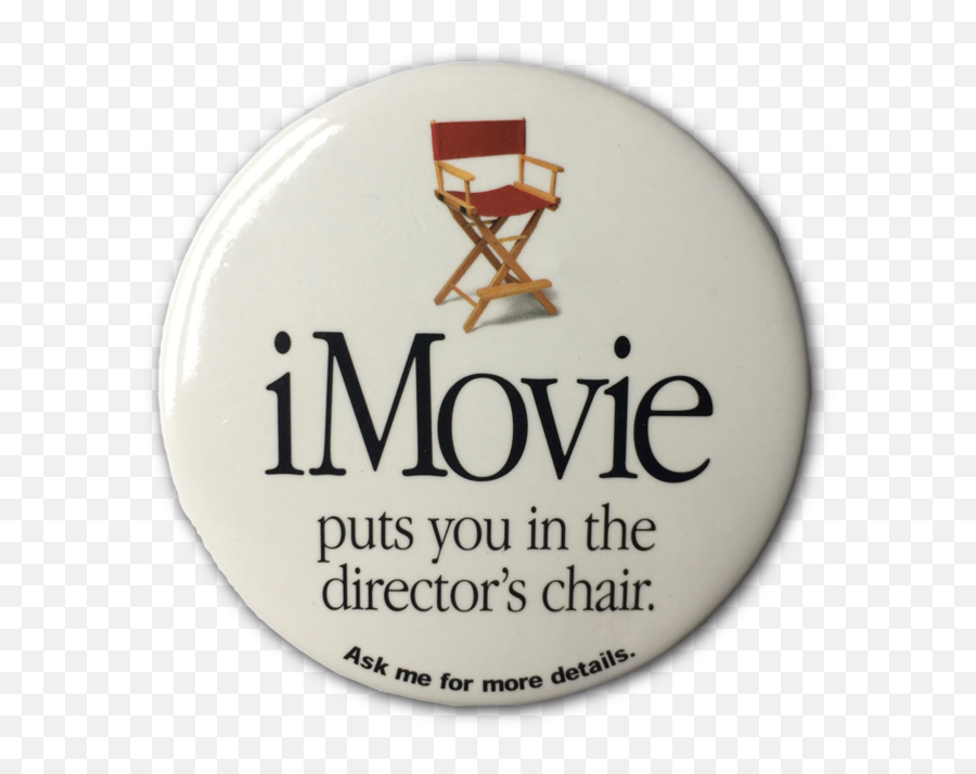 Imovie Button - Martini Png,Director Chair Png