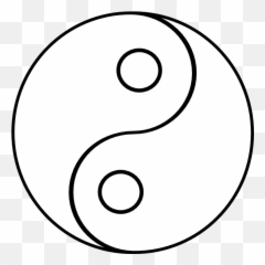 Blank Yin Yang Clip Art - Vector Clip Art Circle Png,Ying Yang Png