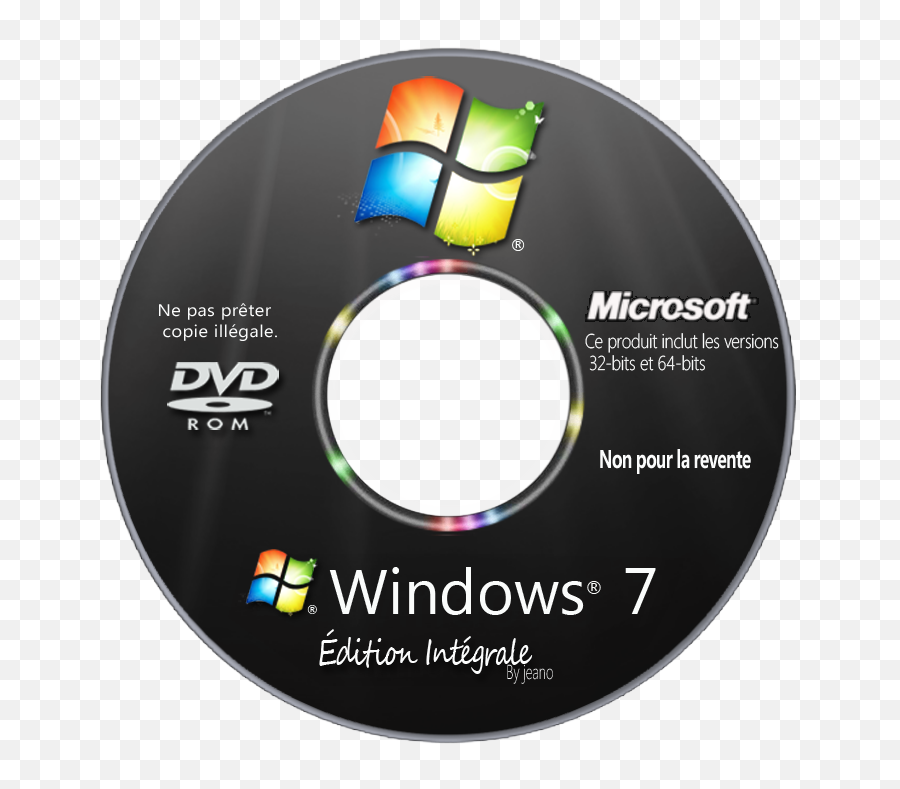Windows Cd Cover Png Transparent Image - Dvd Installer Windows 7,Cd Cover Png