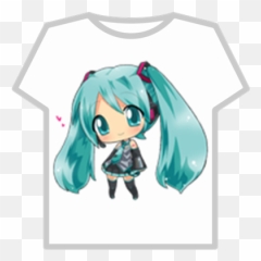 Hatsune Miku Chibi T - Roblox Miku Png,Miku Transparent