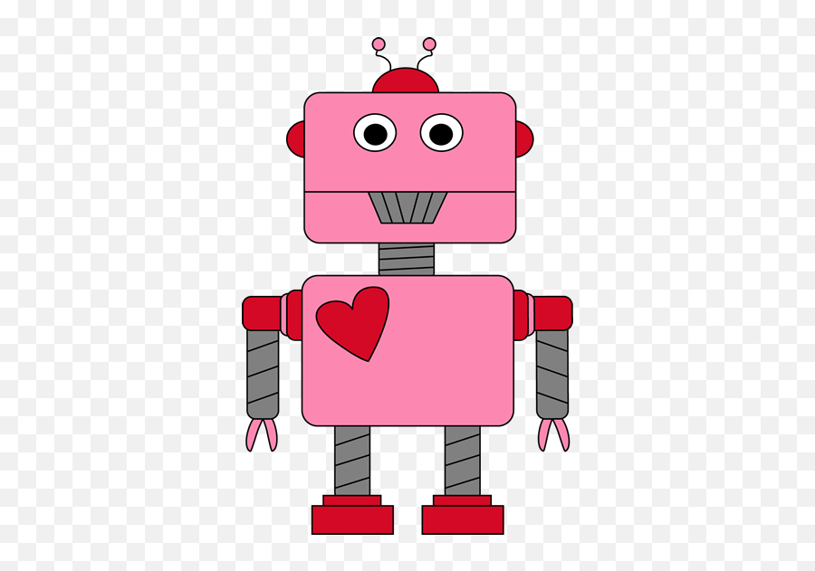 Robot Valentineu0027s Day Clip Art Valentines - Cute Valentines Day Clipart Png,Robot Clipart Png