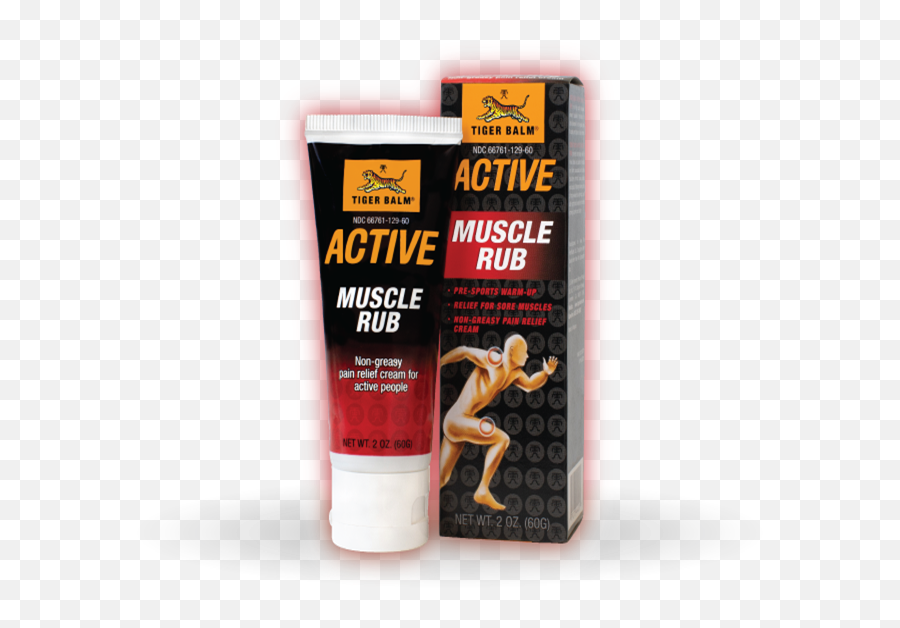 Tiger Balm Active Muscle Rub - Tiger Balm Us Tiger Balm For Sore Muscles Png,Muscle Png