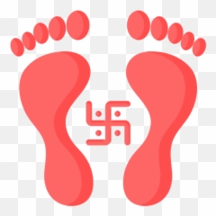 Goddess Laxmi Footprint Icon Of Flat - Lakshmi png
