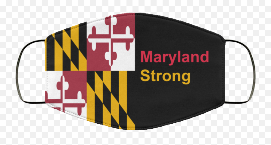 Maryland Strong Flag Face Mask Reusable Washable - Rockatee Maryland State Police Logo Png,Maryland Flag Png