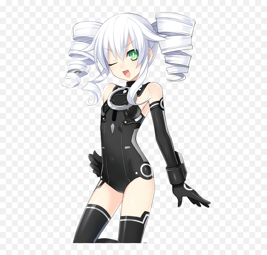 25 Of The Absolute Best Anime Girls With White Hair - Hyperdimension Neptunia Noire Sister Png,Anime Hair Transparent
