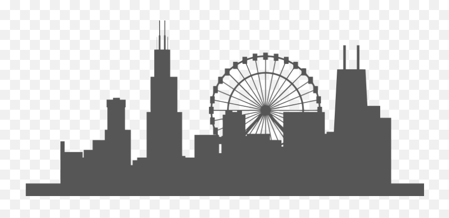 Chicago Skyline Social Media Bag Zazzle - Chicago Skyline Clip Art Black And White Png,Chicago Skyline Silhouette Png