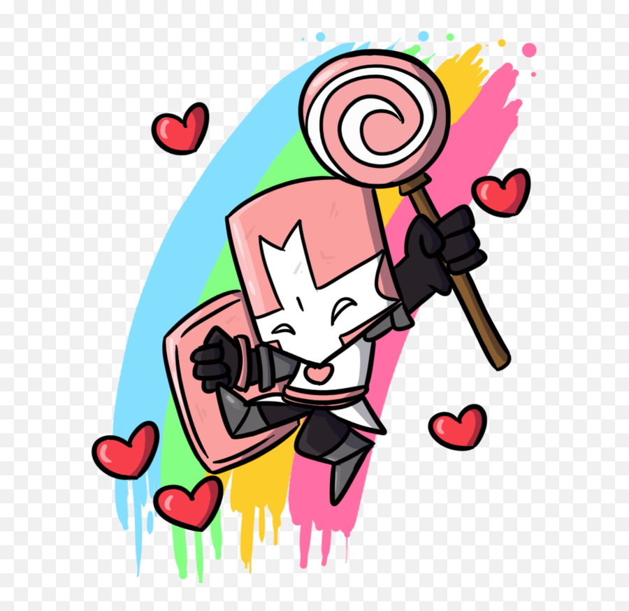 Download Iu0027m This Lovely Dude - Pink Knight In Castle Crashers Png,Castle Crashers Png