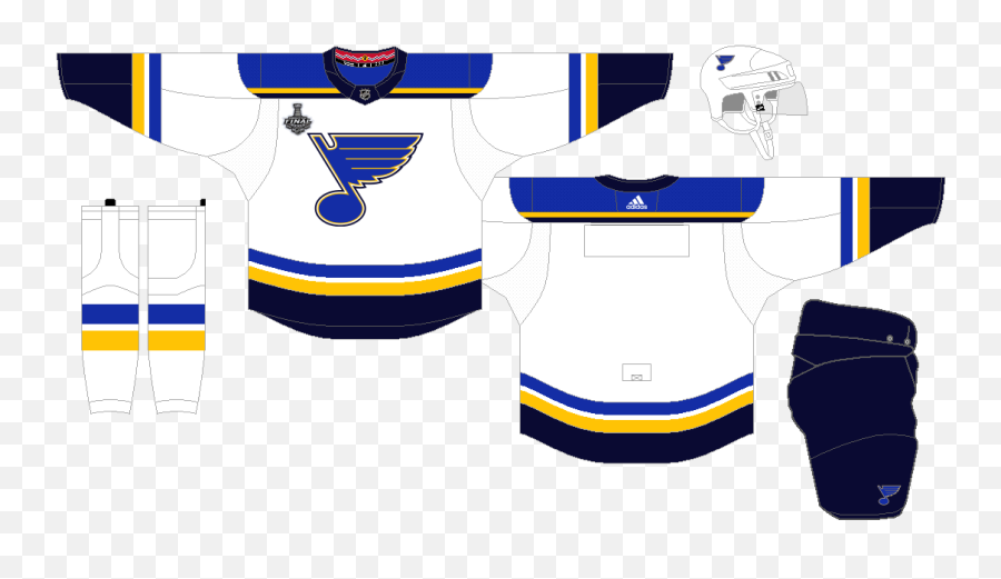 2019 Stanley Cup Final - The Nhl Uniform Matchup Database St Louis Blues Road Jerseys Png,Stanley Cup Logo