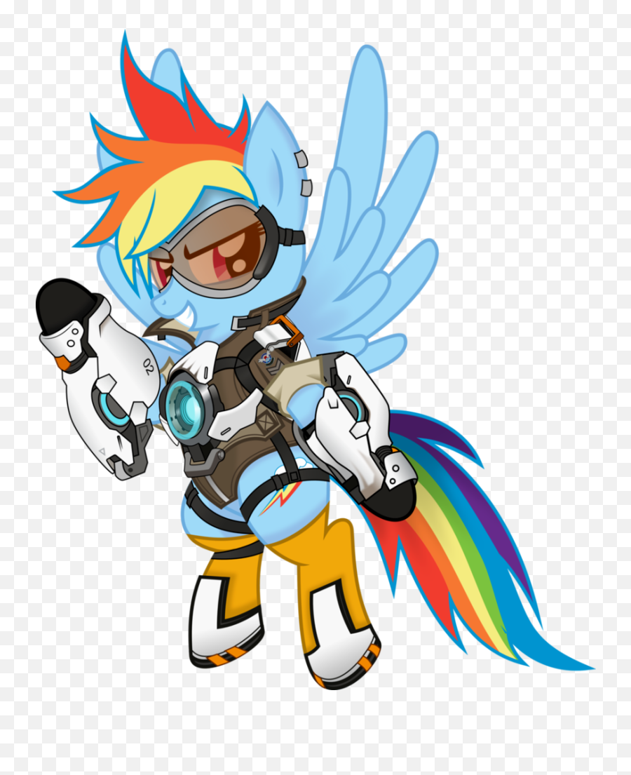 Rainbow Dash - Overwatch My Little Pony Art Png,Tracer Transparent