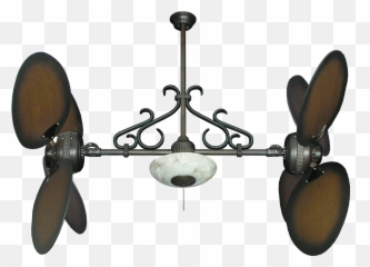 Side By Ceiling Fan - Twin Blade Ceiling Fan Uk Png,Ceiling Fan Png