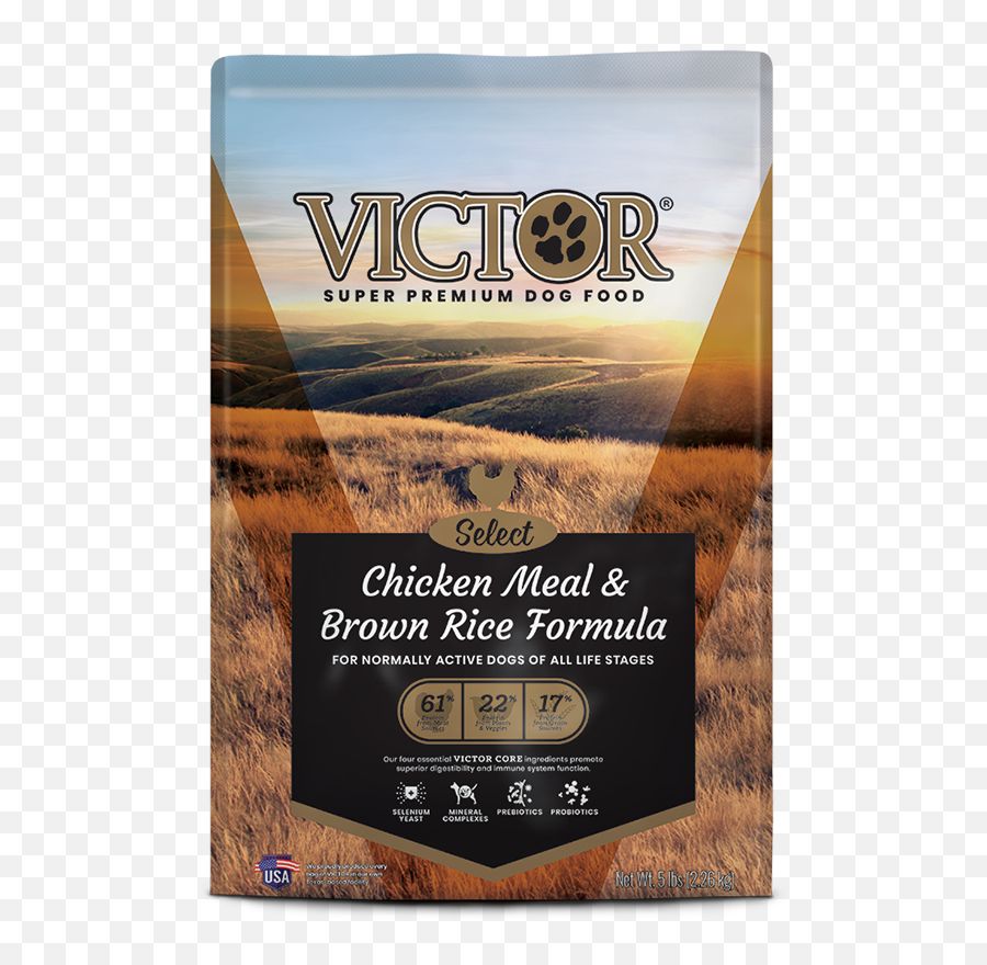 Chicken Meal U0026 Brown Rice Formula Victor Pet Food - Victor Chicken And Rice Png,Dog Food Png