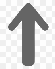 Directional Arrow Up Bold Rounded Free - png