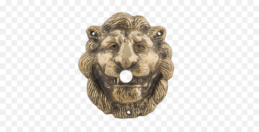 6 - 12u2033 Lionu0027s Head U2013 234u2033 Projection U2013 Standard Bronze Masai Lion Png,Lion Head Transparent