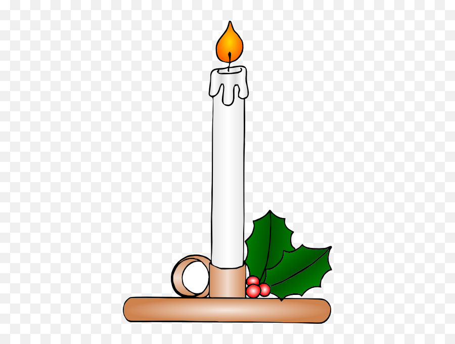 Christmas Candle Clip Art - Vector Clip Art Clip Art Christmas Candle Png,Christmas Candle Png