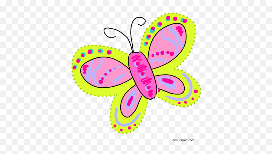 Free Cute Butterfly Clip Art Graphics - Clip Art Png,Blue Butterflies Png