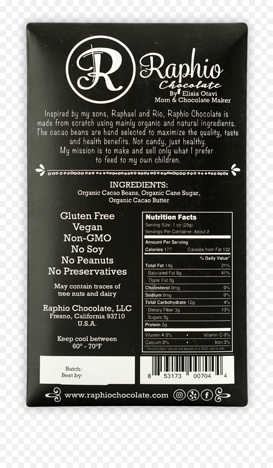 Raphio Ecuador 82 Chocolate - Bar U0026 Cocoa Product Label Png,Raphael Icon