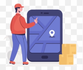 3d Illustration Free Shipping Origastock - Deliveryman png