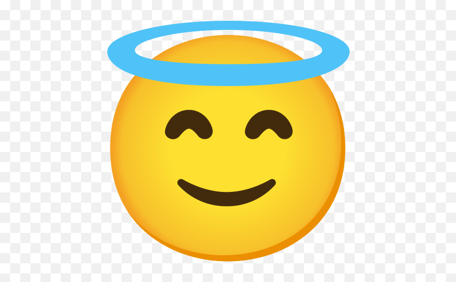 Smiling Face With Halo Emoji Innocent Png Icon