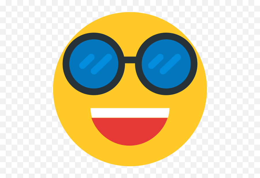 Whatsapp Hipster Emoji Png Transparent Image Mart - Wide Grin,Whatsapp Icon Transparent Png