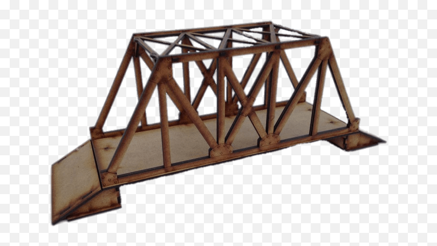 Girder Bridge Clip Arts - Truss Bridge Transparent Png Wooden Truss Bridge Png,Bay Bridge Icon