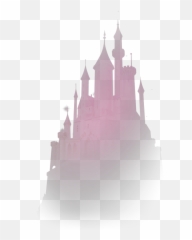 Ftestickers Disney Castle Transparent Pink - Pink Disney Castle Background png