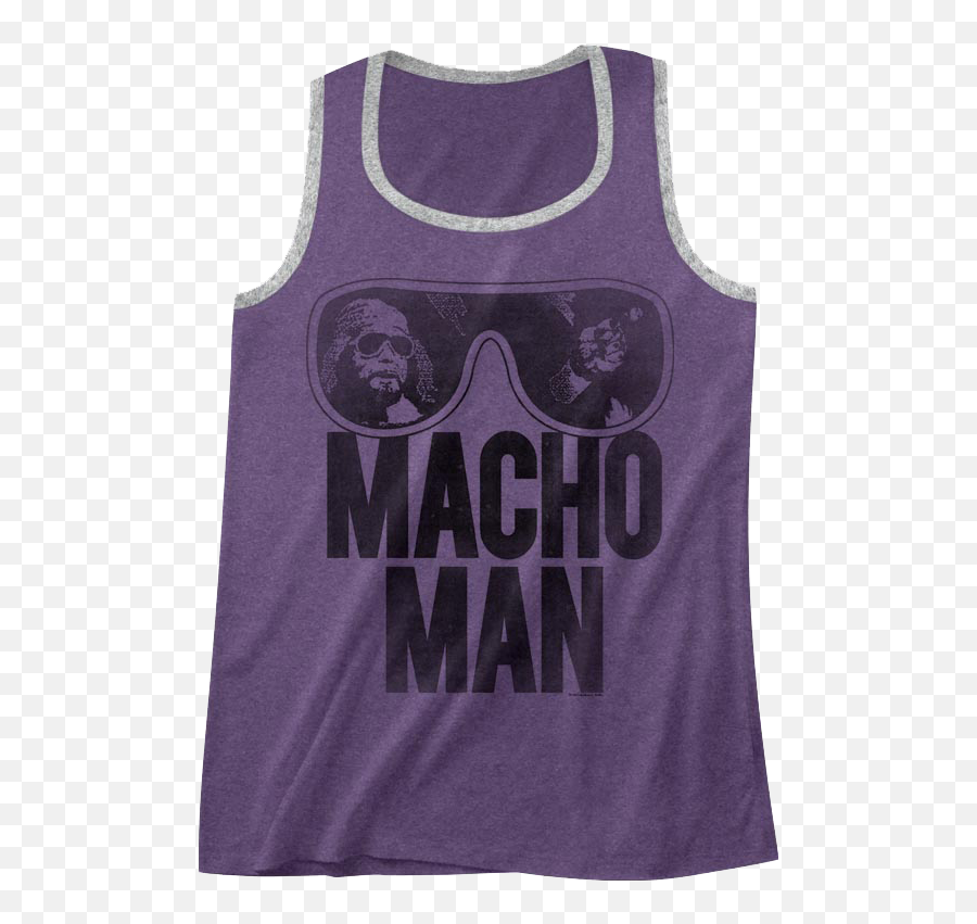 Purple Macho Man Randy Savage Tank Top - Active Tank Png,Macho Man Png