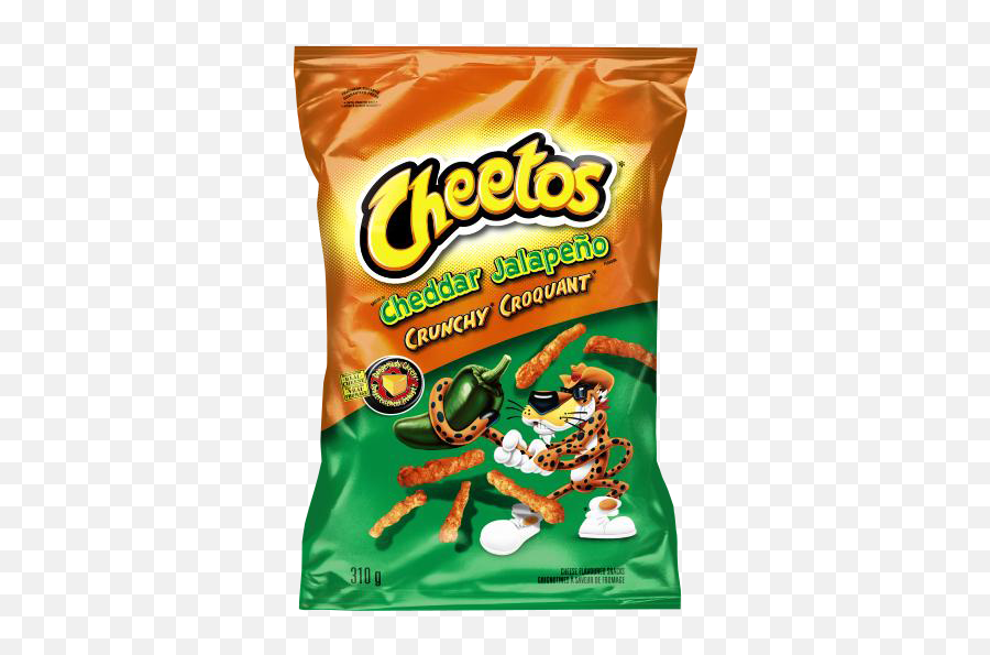 Cheetos Crunchy Cheddar Jalapeño Cheese Flavoured Snacks - Cheetos Cheese And Jalapeno Png,Cheetos Png