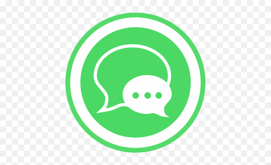 Message Bubble With Dots Line Green Black Icon