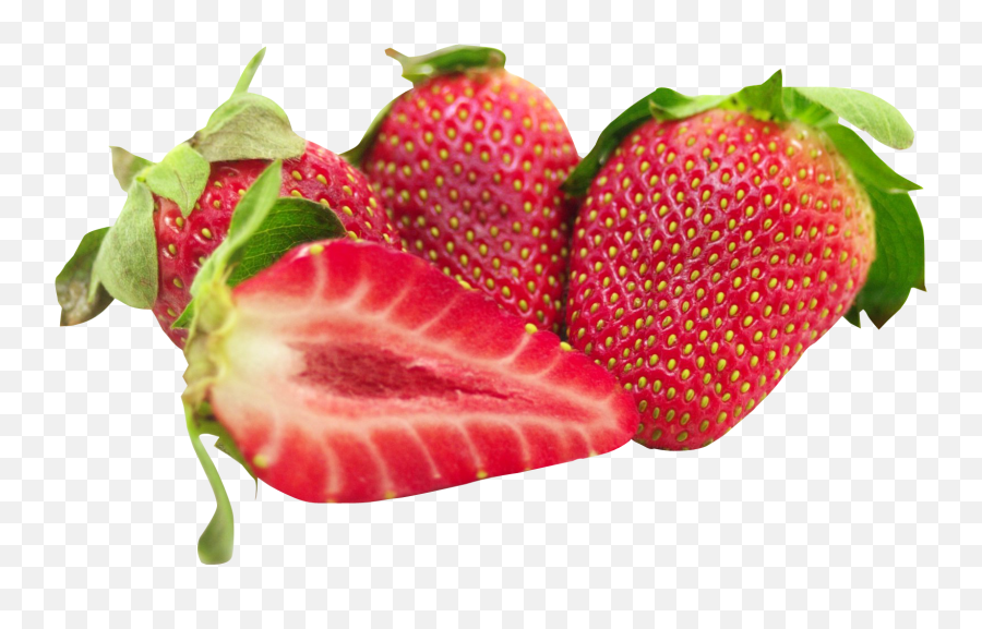 Png Free Strawberries - Strawberry Fruit And Leaf,Transparent Strawberry