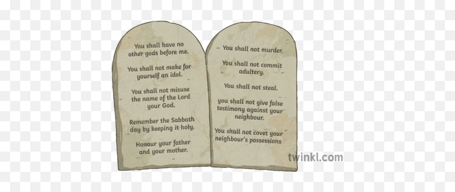 Ten Commandments Tablet Stone Tablets God Religion Secondary - Ten Commandments On Stone Tablets Png,Ten Commandments Png