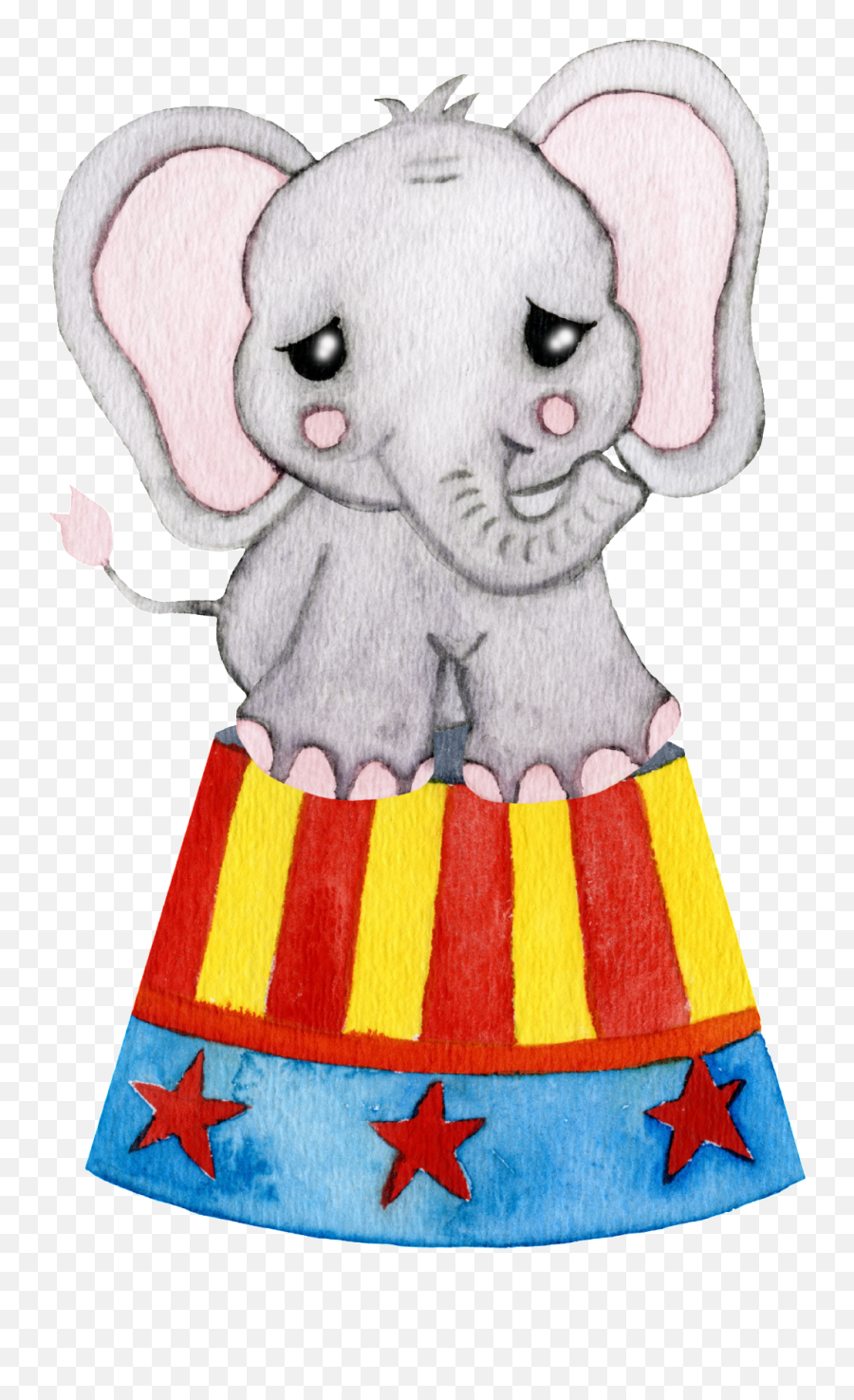 Download Hd Hand Painted Baby Elephant - Portable Network Graphics Png,Baby Elephant Png