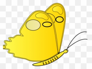 Yellow Butterfly Clipart Png - Images Cartoon