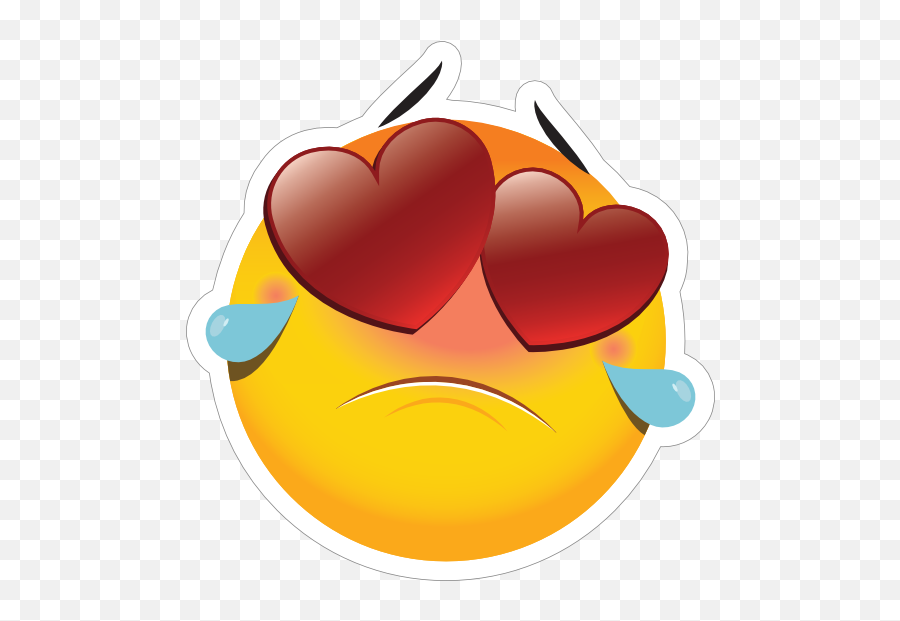 Cute Heartbroken Emoji Sticker - Clip Art Png,Broken Heart Emoji Png