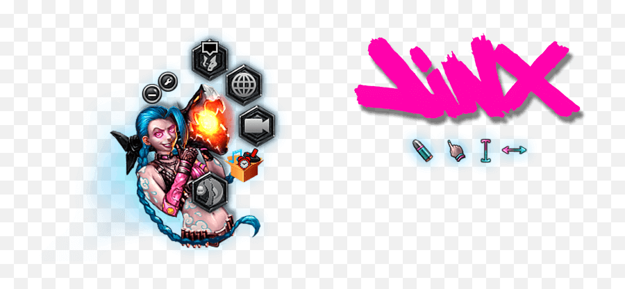 Overwolf Jinx - Jinx League Of Legends Hd Cursors Png,Jinx Png