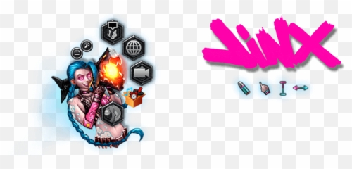 Overwolf Jinx - Jinx League Of Legends Hd Cursors Png,Jinx Png