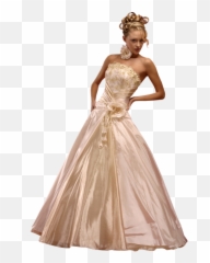 Bride Dress Png - Transparent Background Woman In Dress Png