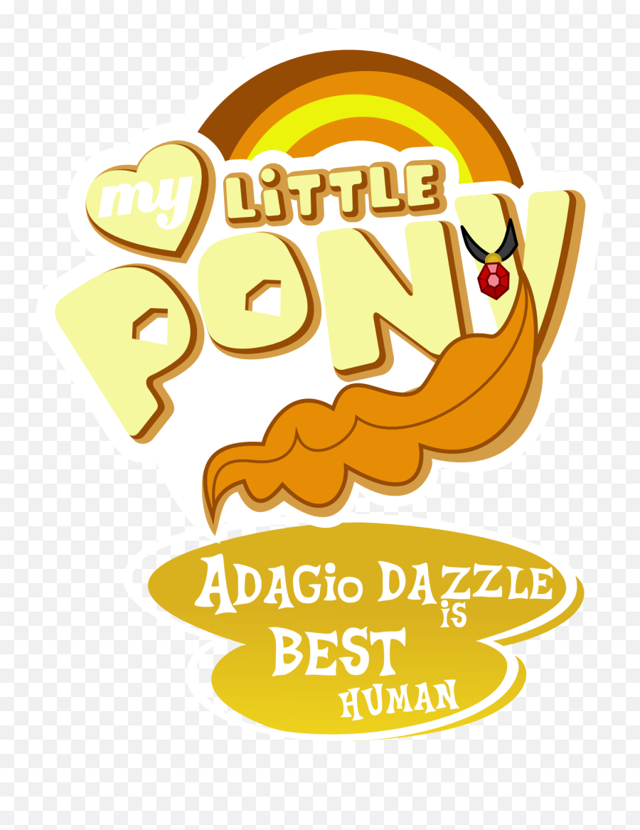 Adagio Dazzle Is Best Human My Little Pony Equestria - My Little Pony Best Pony Png,My Little Pony Logo
