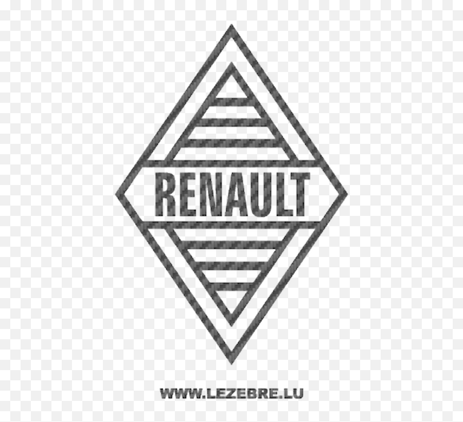 Renault Old Logo Carbon Decal 4 - Renault Old Logo Png,Renault Logo Png