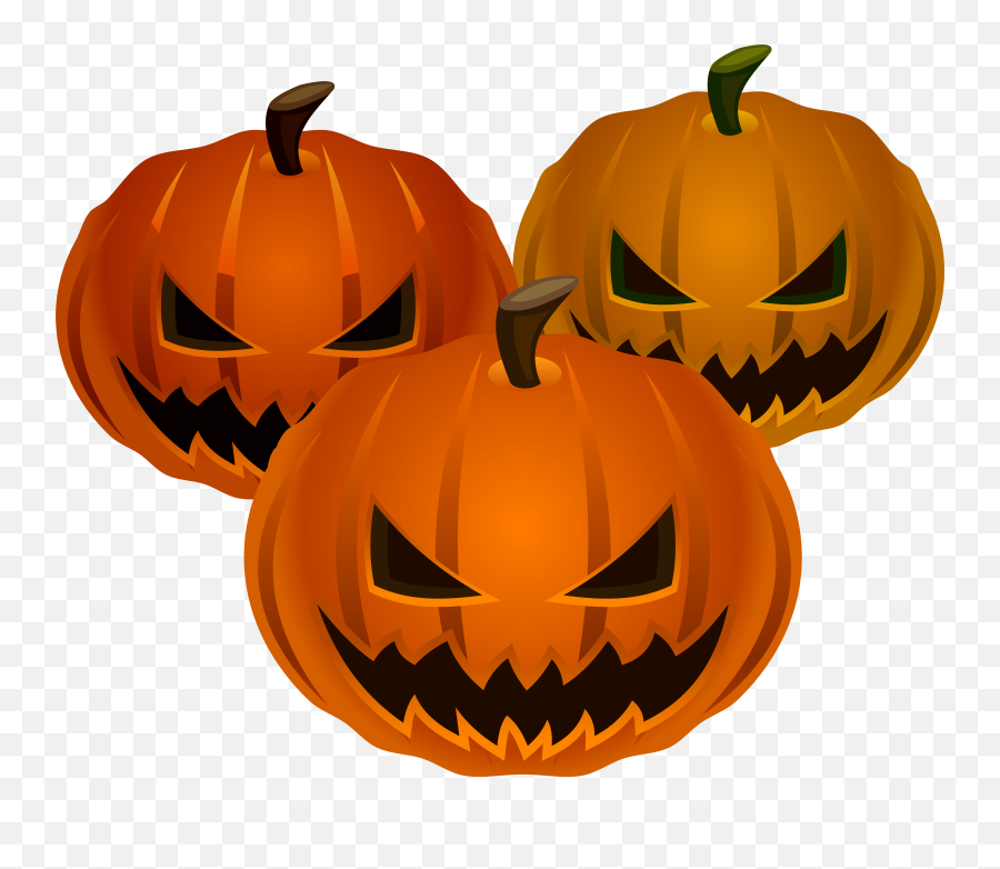 Halloween Pumpkins Png Clip Art Image