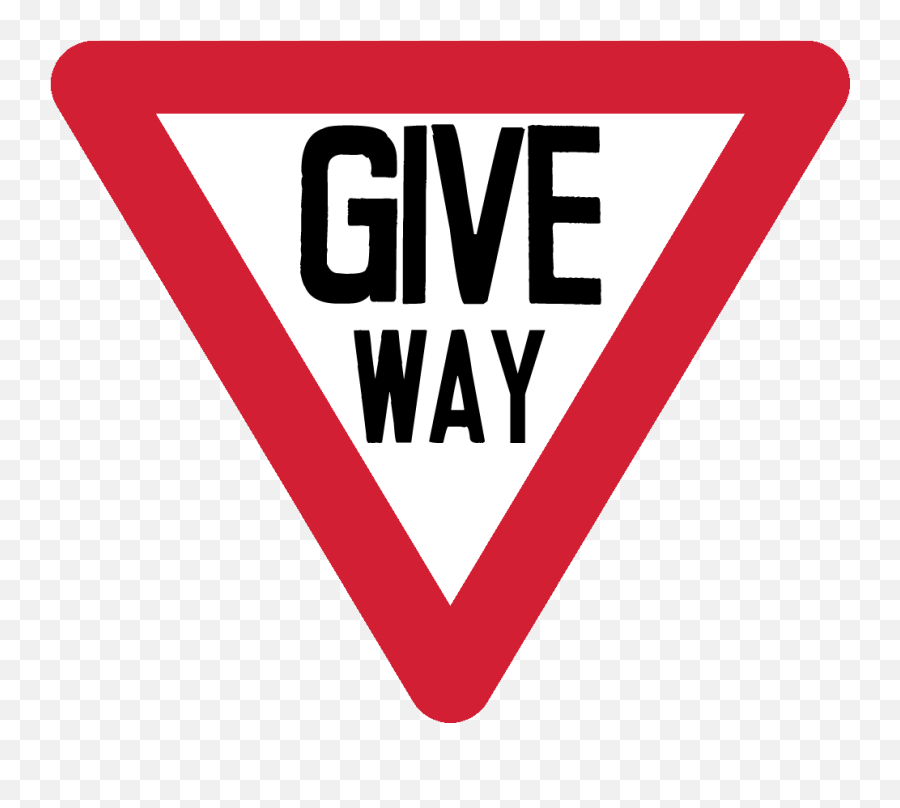 Giveway Sing - Give Way Sign Png,Sing Png