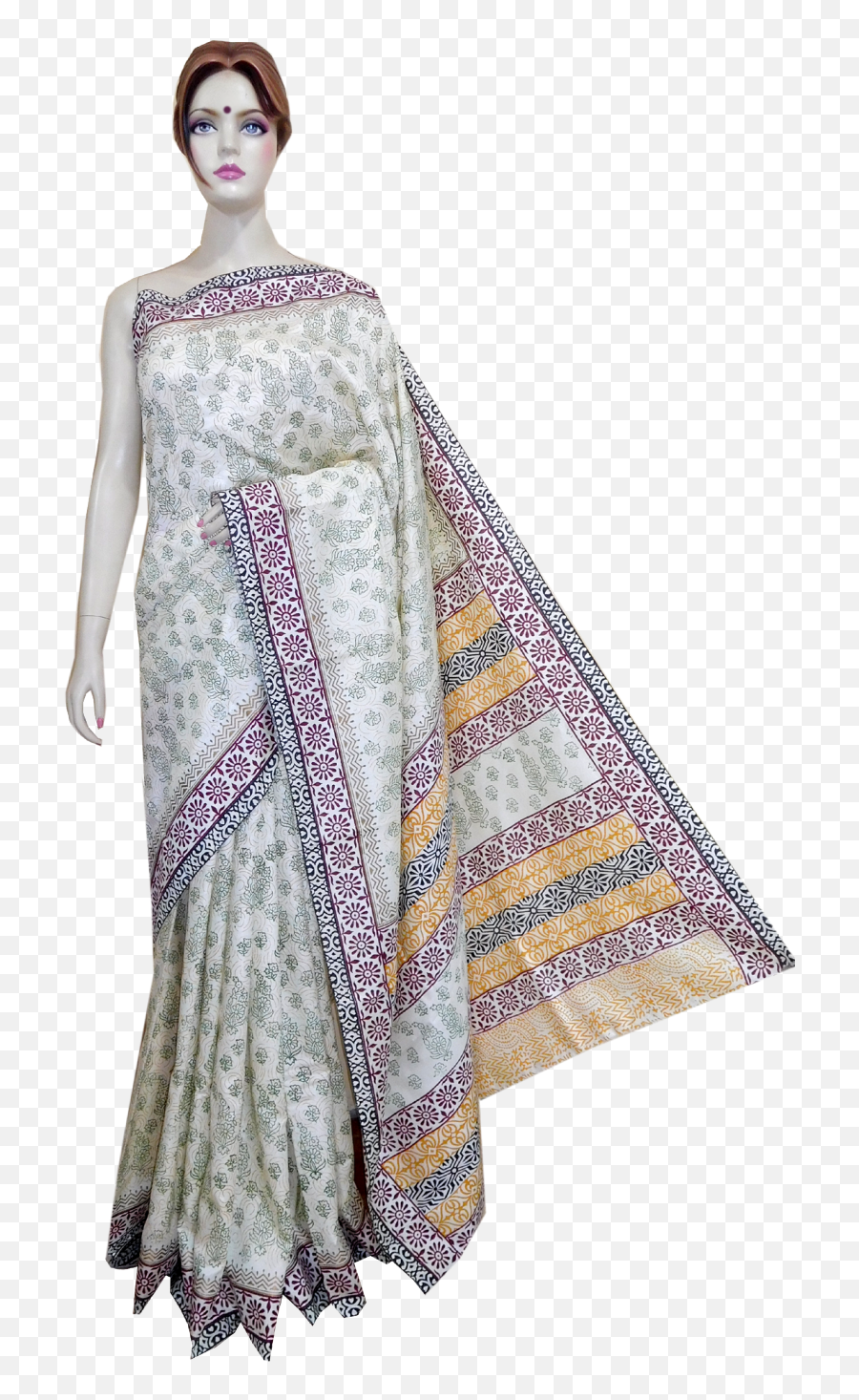 Png Black And White Stock Online Silk Mixed Saree - Handloom Sari,Silk Png