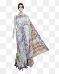 Png Black And White Stock Online Silk Mixed Saree - Handloom Sari,Silk Png