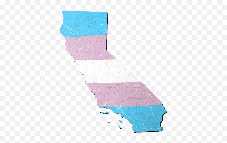 California Silhouette Transgender Pride Flag - Available On Illustration Png,California Flag Png