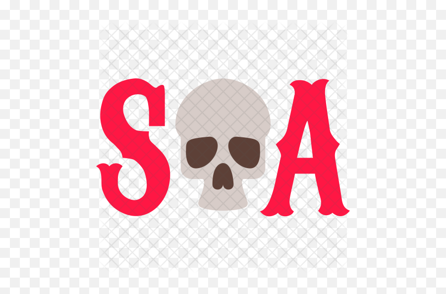 Sons Of Anarchy Icon Flat Style - Sons Os Anarchy Svg Png,Anarchy Png