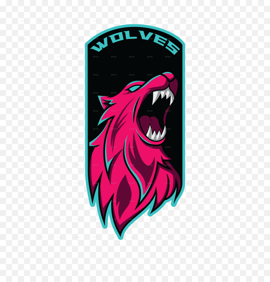 Wolves Mascot Esport Design - Illustration Png,Wolf Mascot Logo