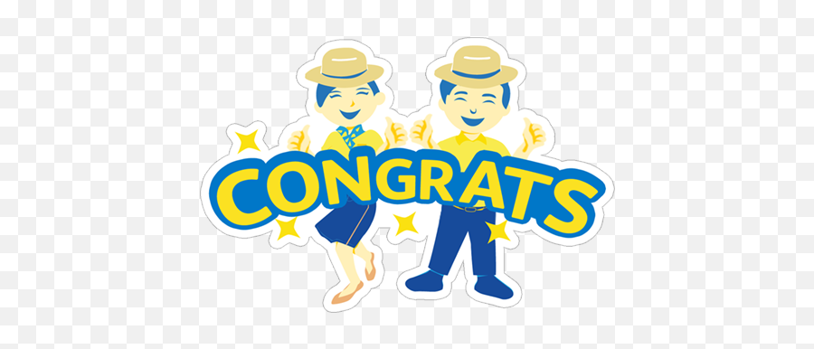 Download Hd Congrats Congratulation Transparent Png Sticker - Clip Art,Congrats Png