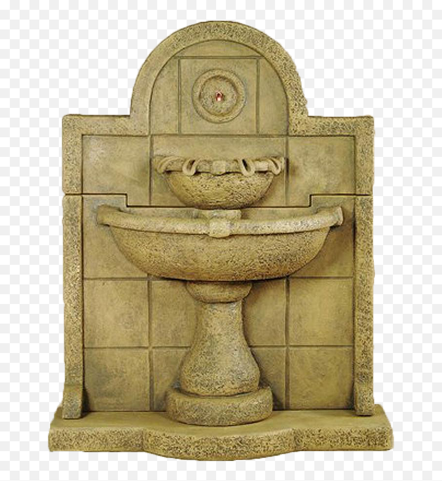 Download Terme Del Foro Wall Cast Stone Outdoor Water - Carving Png,Water Fountain Png