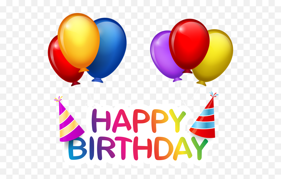 Happy Birthday With Balloons Png Clip - Happy Birthday Balloons Png,Birthday Balloons Png